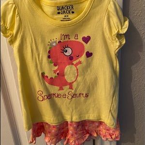 18 MO Sparkly Dinosaur toddlers outfit